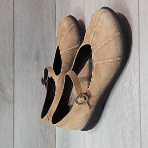 Dansko Women Y2K Leather Mary Jane Clog shoes sz 38/7.5-8